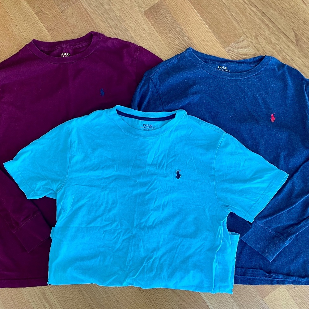 Set of 3 Boys Polo Size Large Tops